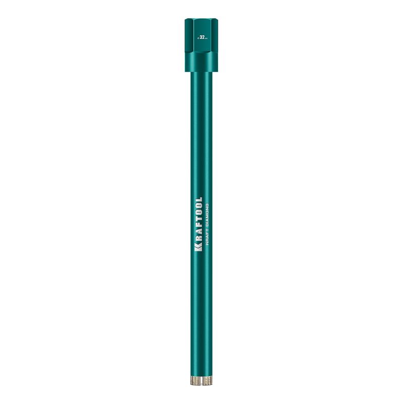KRAFTOOL DIAMOND 32 мм (450 мм, 1 1/4″, лазерная сварка, сухое сверление с микроударом), алмазная коронка по железобетону (29825-032)