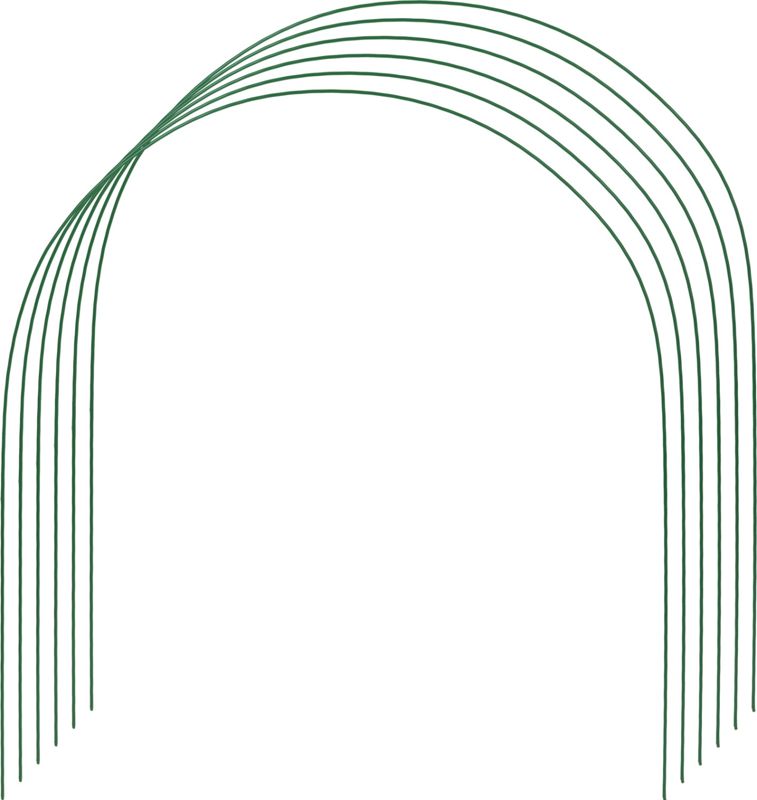 GRINDA 2.2 м, стальные, проволочные, 6 шт, дуги для парника (422311-85-90)