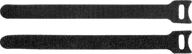 ЗУБР ВЕЛЬКРО, 16 x 210 мм, нейлон РА66, 100 шт, черные, кабельные стяжки-липучки, Профессионал (30932-100)
